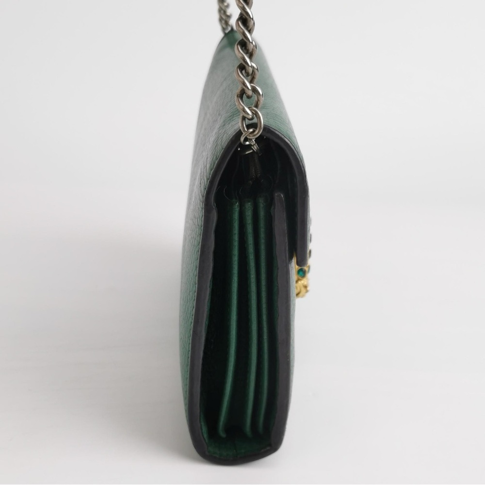 Gucci Green Crossbody Bag with Gold and Silver Accents - Picture 4 of 11